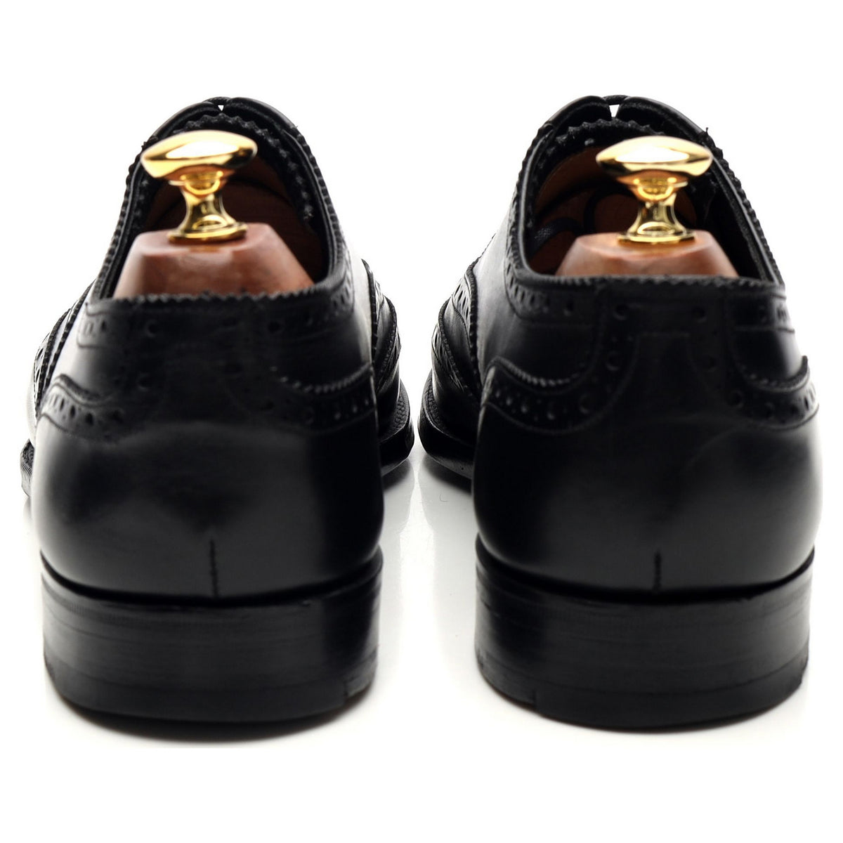 Poulson Skone &amp; Co Black Leather Oxford Brogues UK 9 E