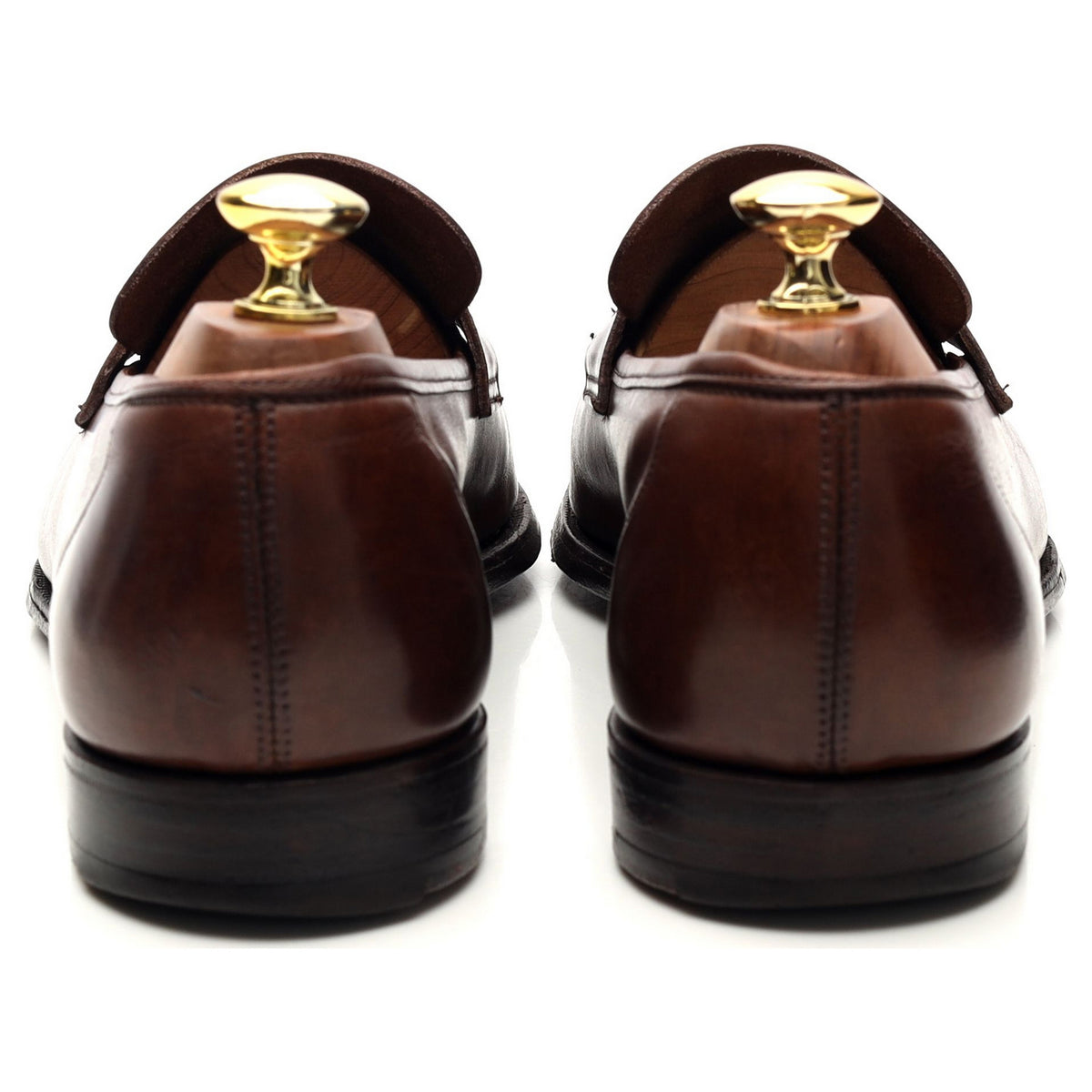 &#39;George&#39; Dark Brown Leather Loafer UK 8 E