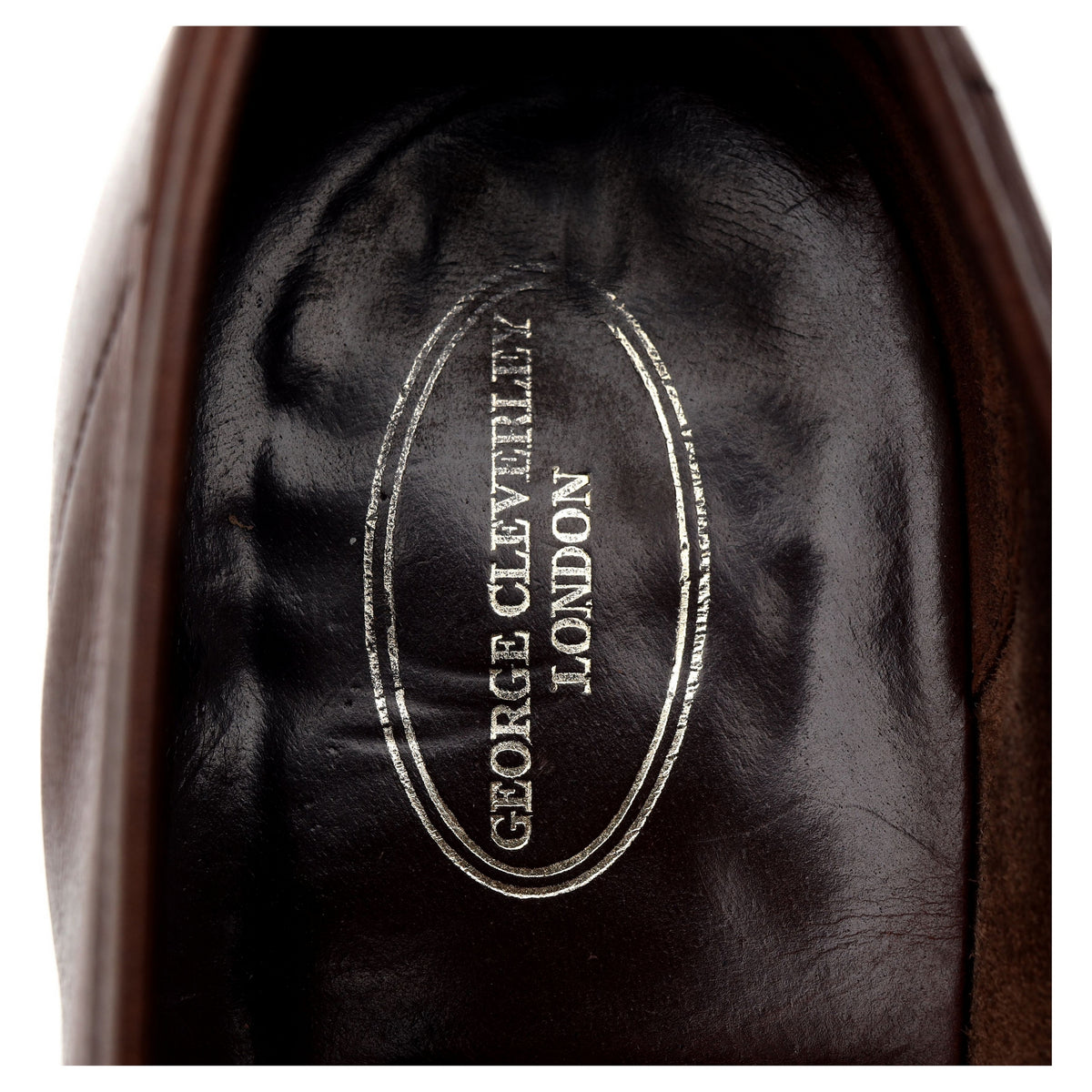 &#39;George&#39; Dark Brown Leather Loafer UK 8 E