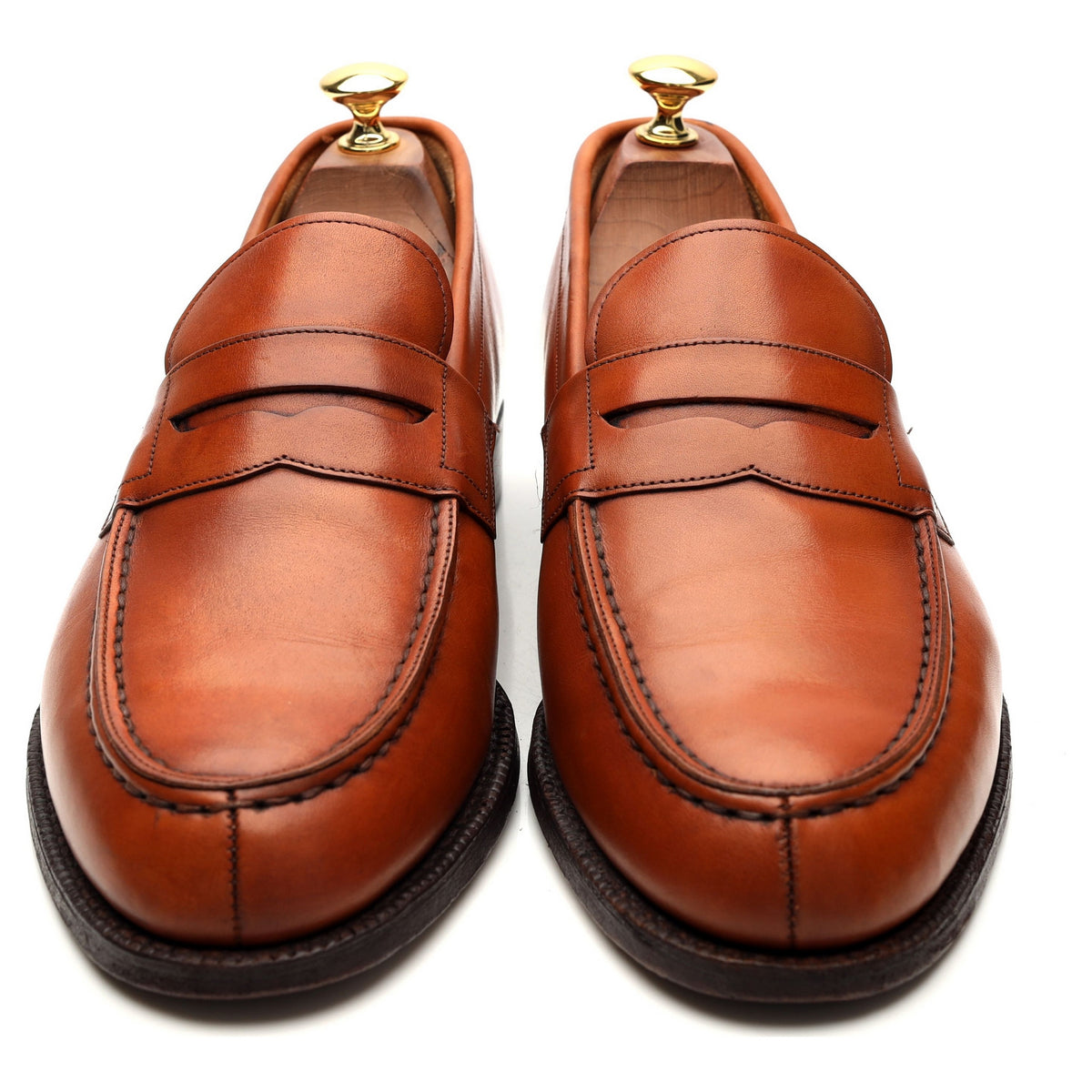 &#39;Darwin&#39; Tan Brown Leather Loafer UK 9 F