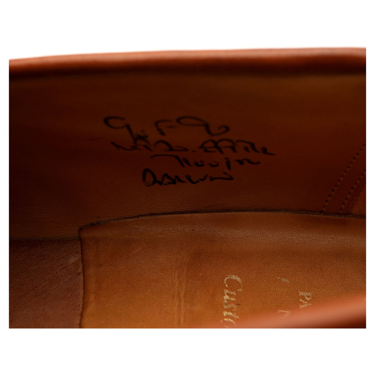 &#39;Darwin&#39; Tan Brown Leather Loafer UK 9 F