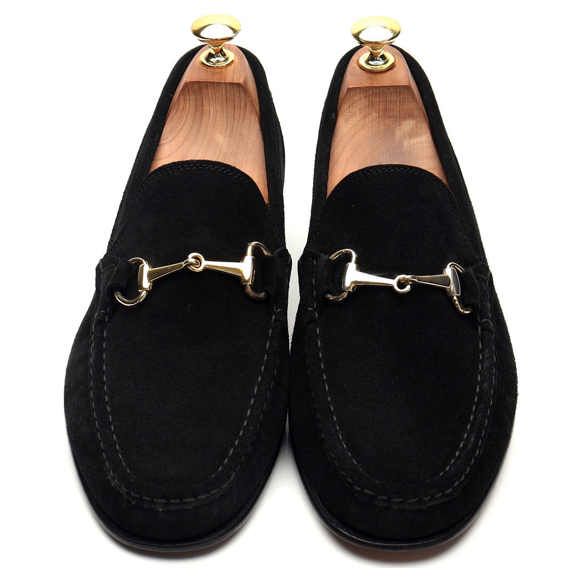 &#39;Parma&#39; Black Suede Horsebit Loafer UK 8 EU 42