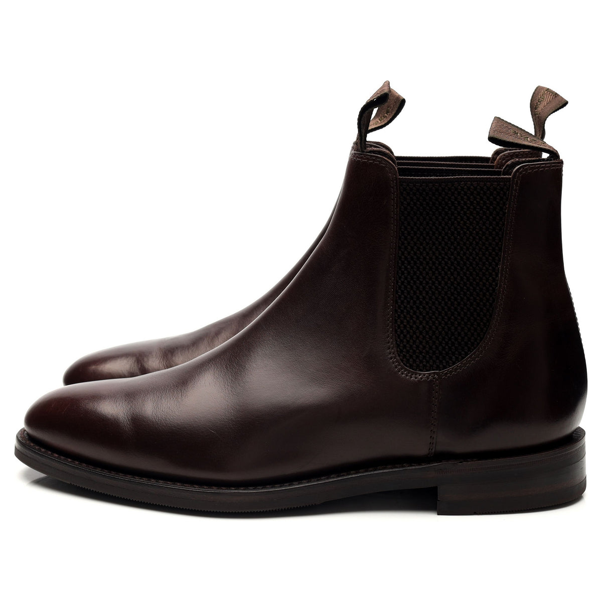 1880 &#39;Emsworth&#39; Dark Brown Leather Chelsea Boots UK 8 F