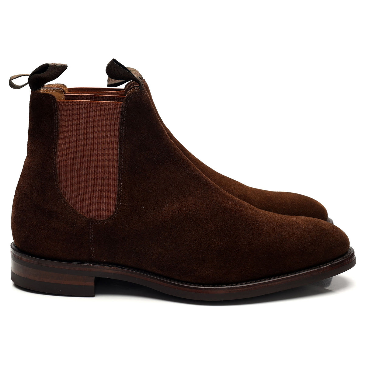 1880 &#39;Chatsworth&#39; Brown Suede Chelsea Boots UK 9 G