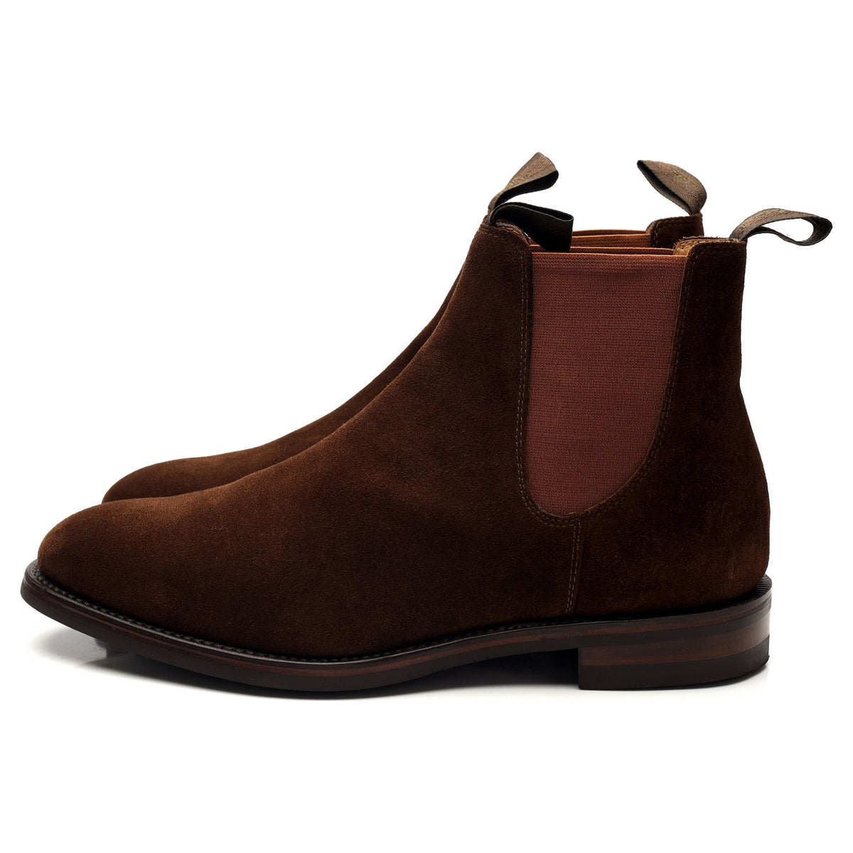 1880 &#39;Chatsworth&#39; Brown Suede Chelsea Boots UK 9 G