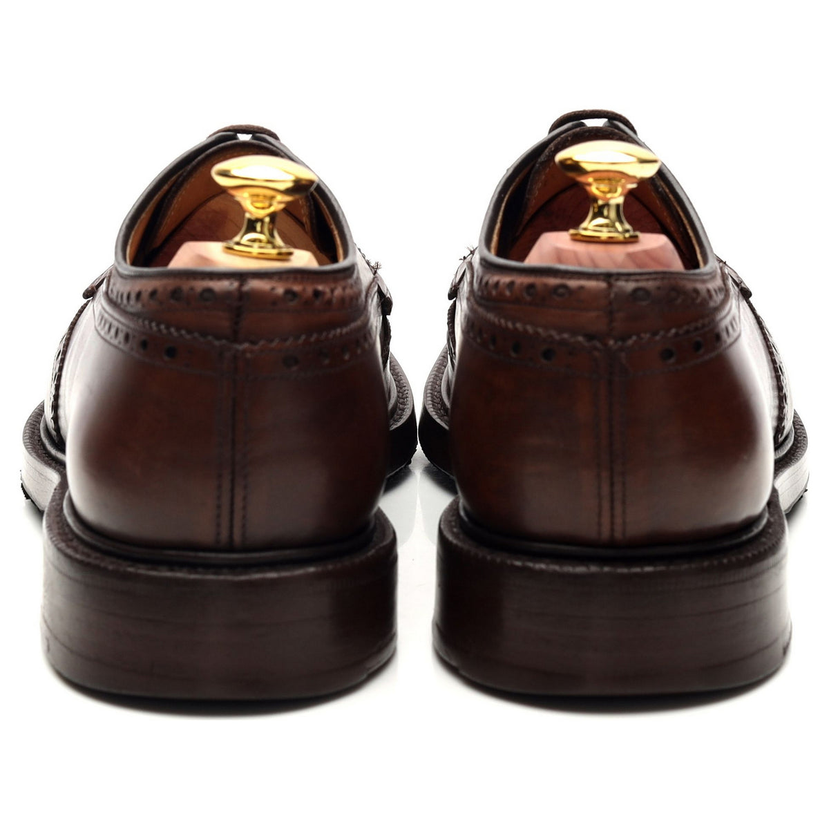 &#39;Brookland&#39; Brown Leather Derby Brogue UK 7 F