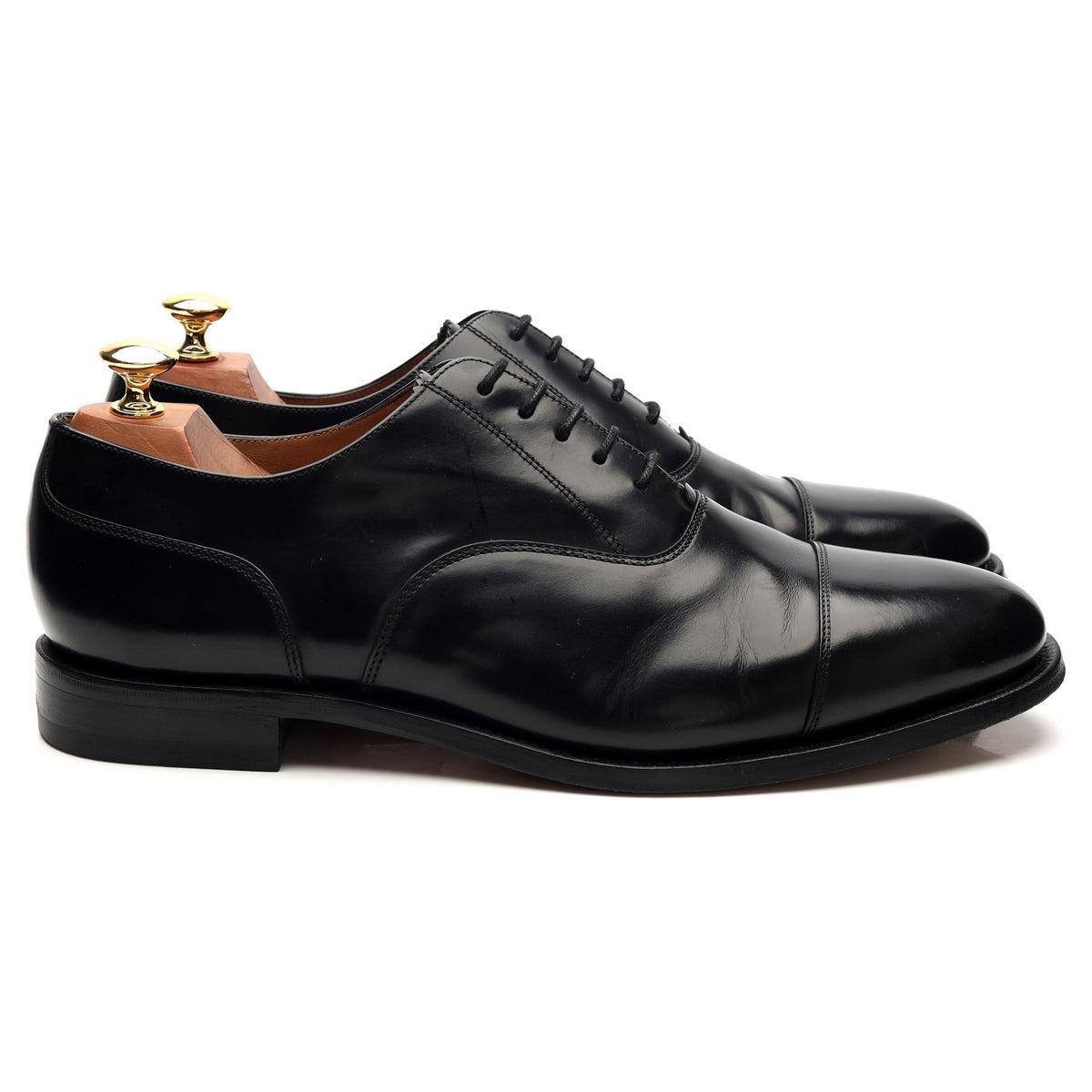 &#39;200B&#39; Black Leather Oxford UK 9.5 G