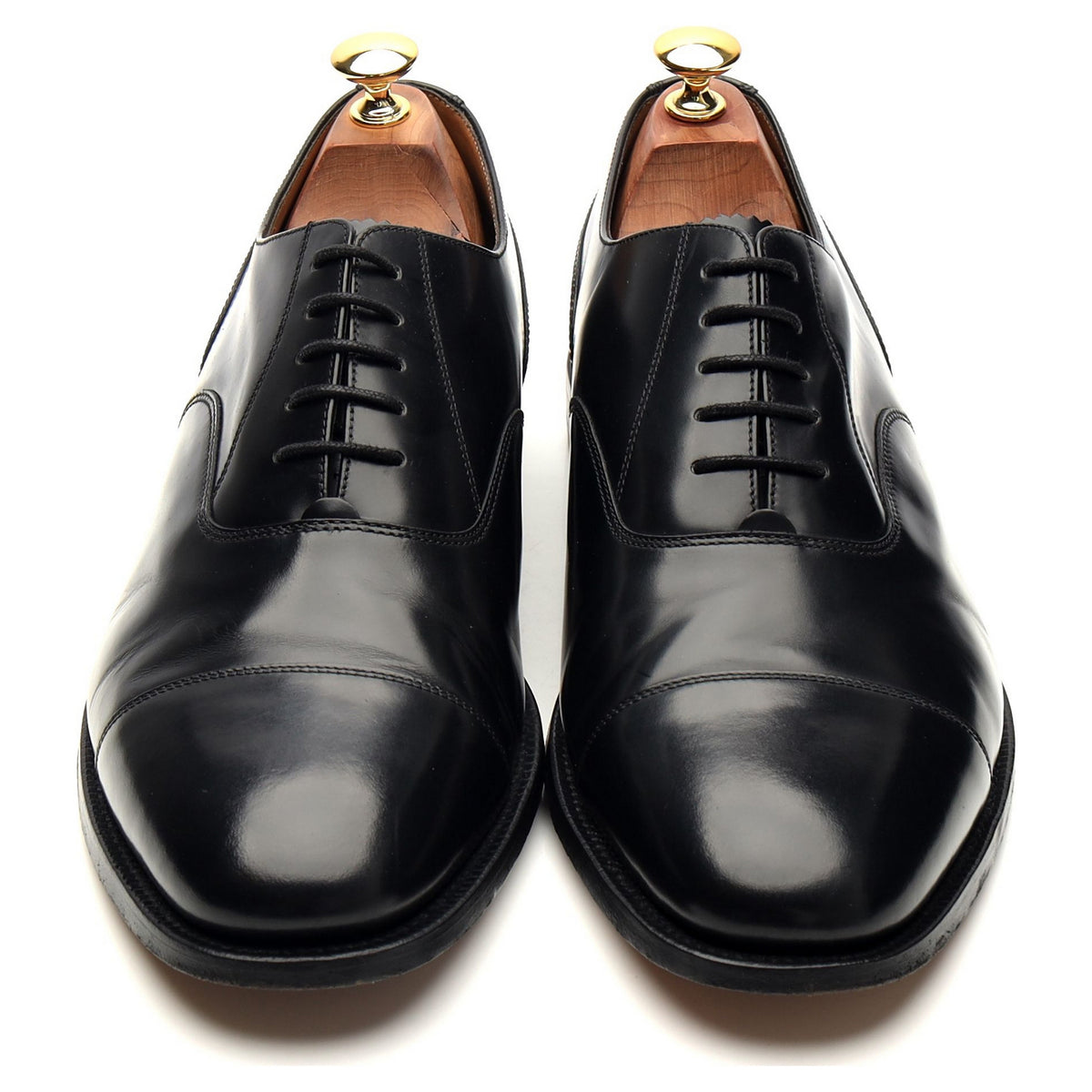 &#39;200B&#39; Black Leather Oxford UK 9.5 G