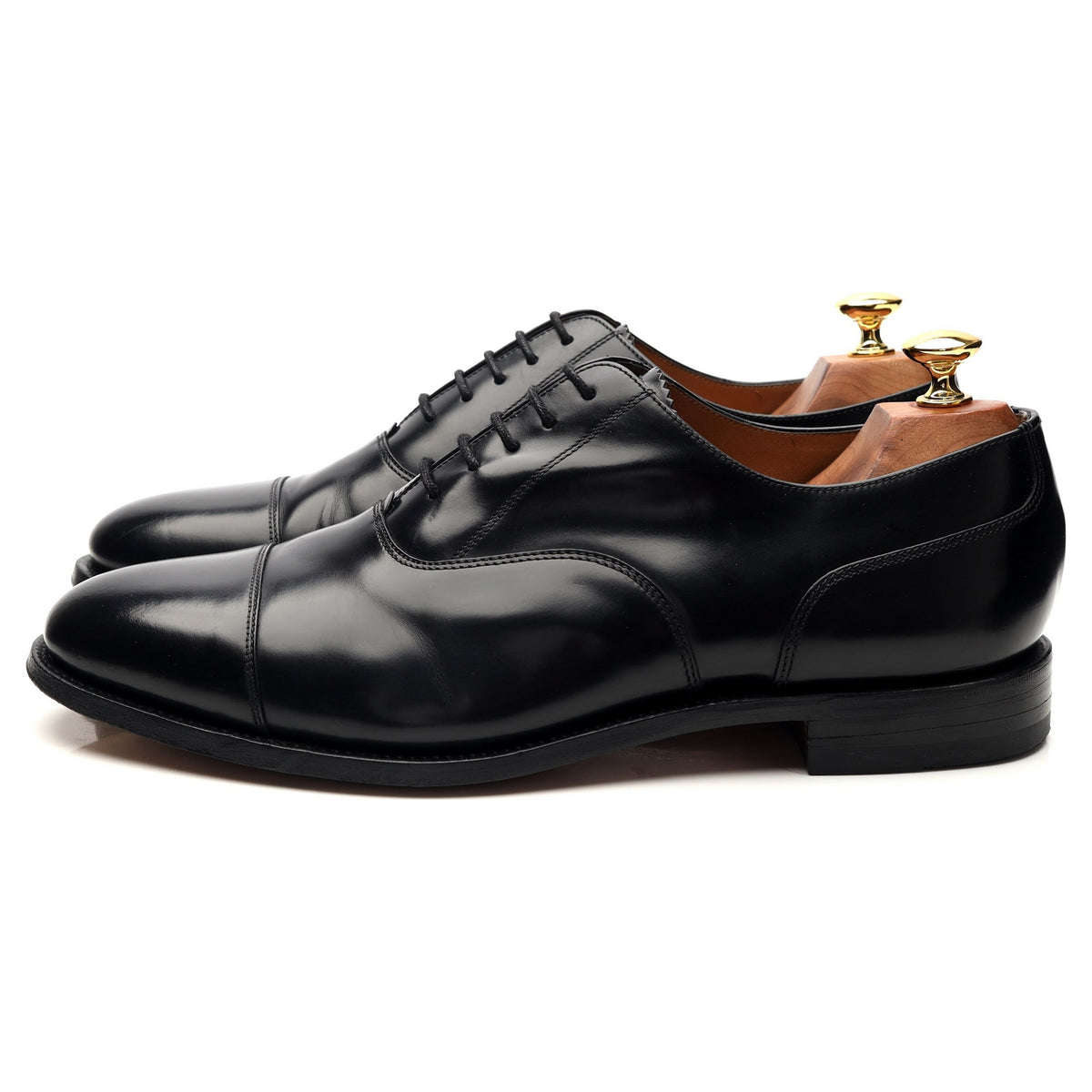 &#39;200B&#39; Black Leather Oxford UK 9.5 G