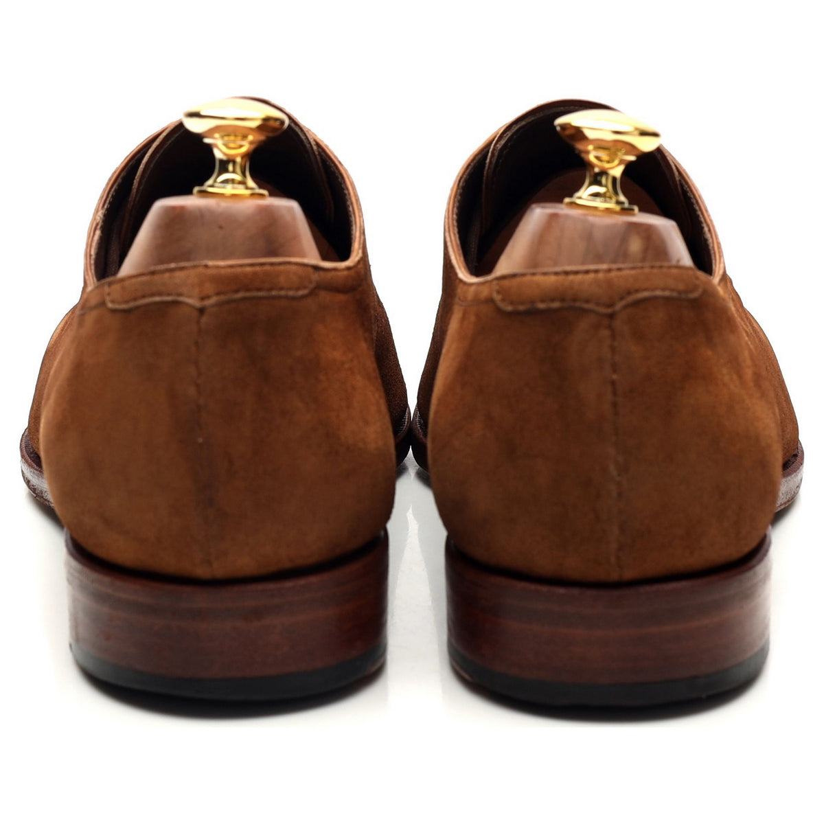 &#39;757&#39; Snuff Brown Suede Split Toe Derby UK 10 EE