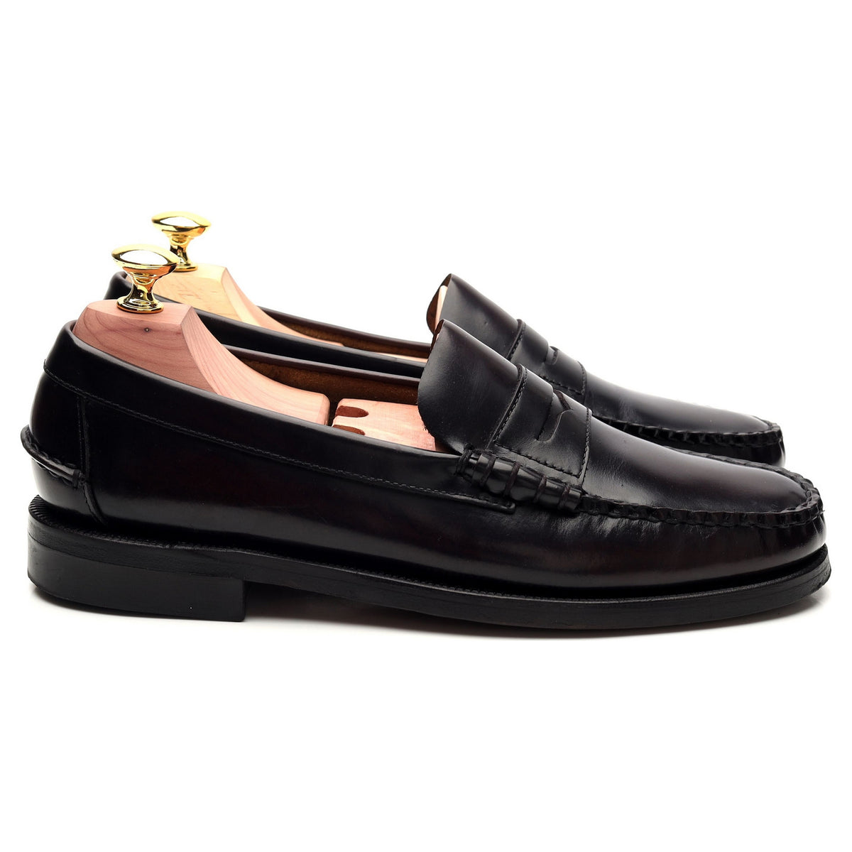 &#39;Dan&#39; Burgundy Leather Loafer UK 7