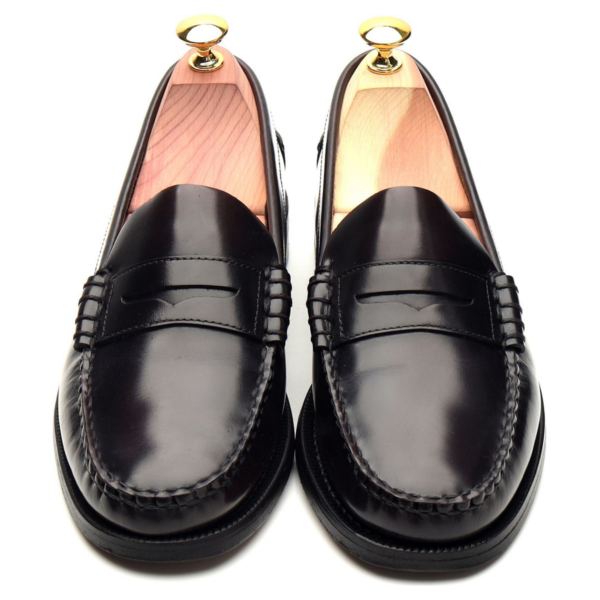 &#39;Dan&#39; Burgundy Leather Loafer UK 7