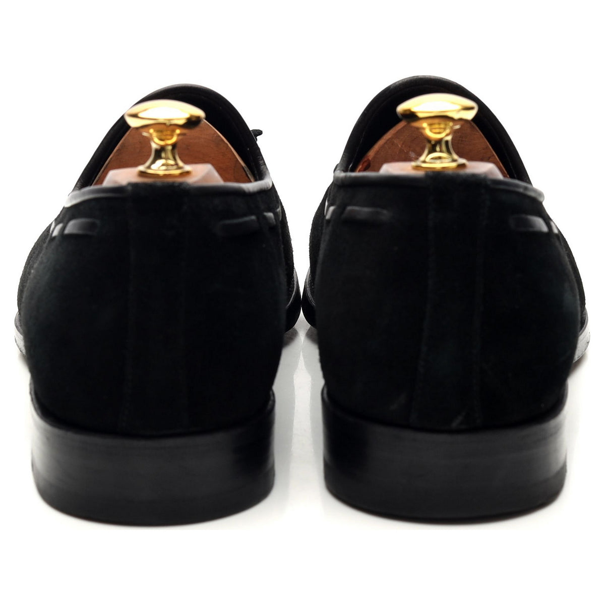 Black Suede Tassel Loafer UK 10 F