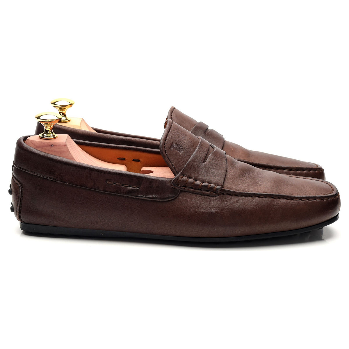 Brown Leather Driving Loafer UK 7