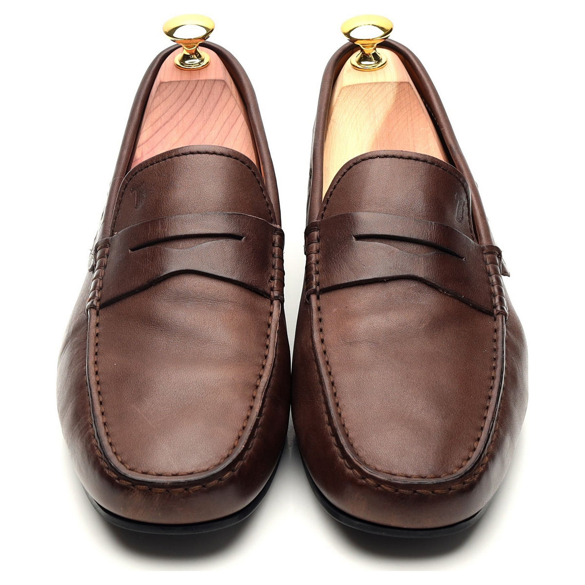 Brown Leather Driving Loafer UK 7