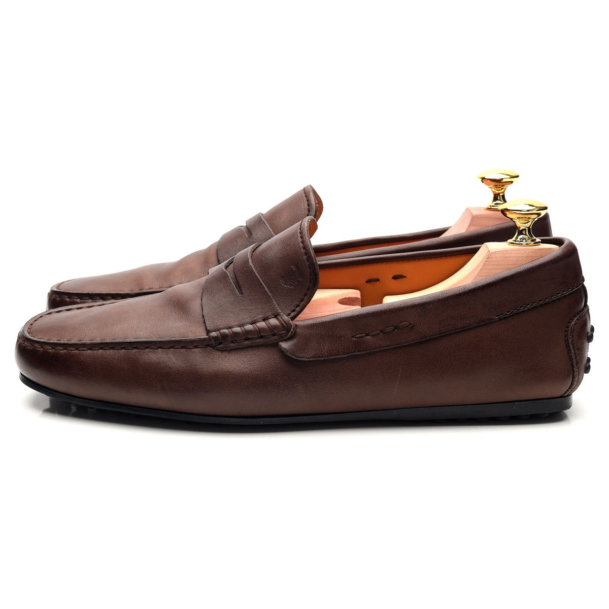 Brown Leather Driving Loafer UK 7