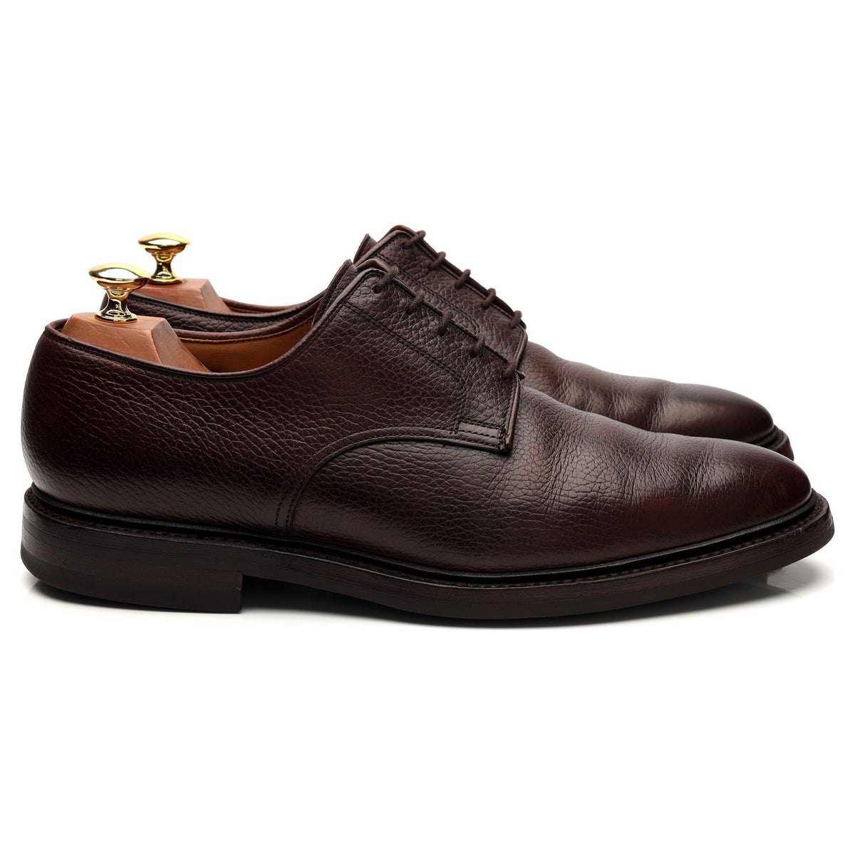 &#39;Ashdown&#39; Dark Brown Leather Derby UK 9 E