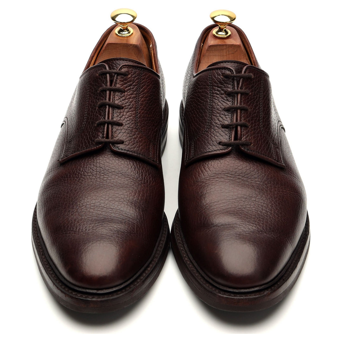 &#39;Ashdown&#39; Dark Brown Leather Derby UK 9 E