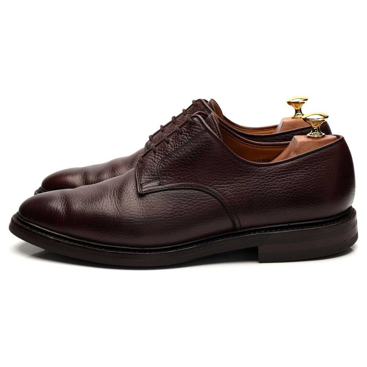 &#39;Ashdown&#39; Dark Brown Leather Derby UK 9 E