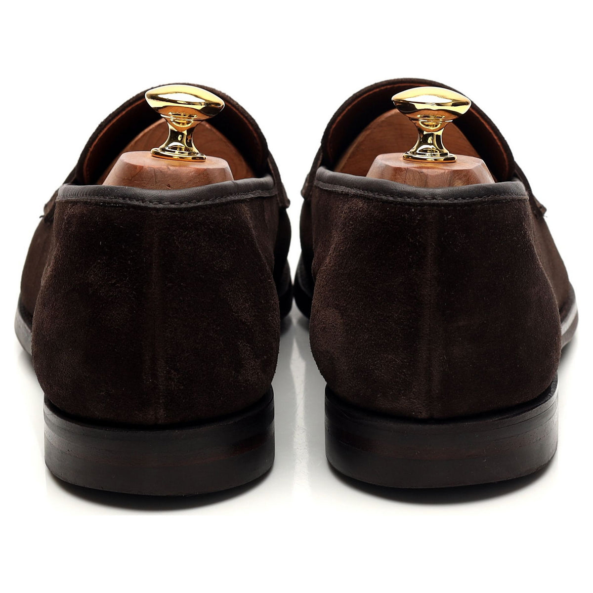 &#39;Harvard 2&#39; Dark Brown Suede Loafers UK 10 E