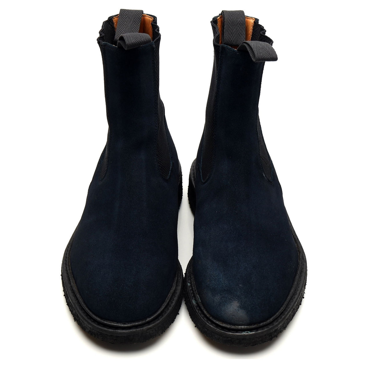 &#39;Stephen&#39; Navy Blue Suede Chelsea Boot UK 8