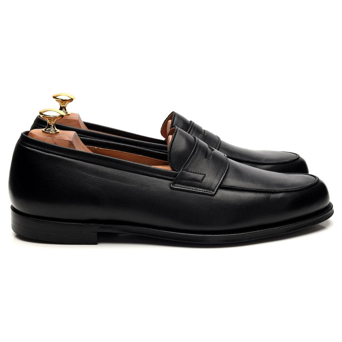 &#39;Grantham 2&#39; Black Leather Loafers UK 10 E