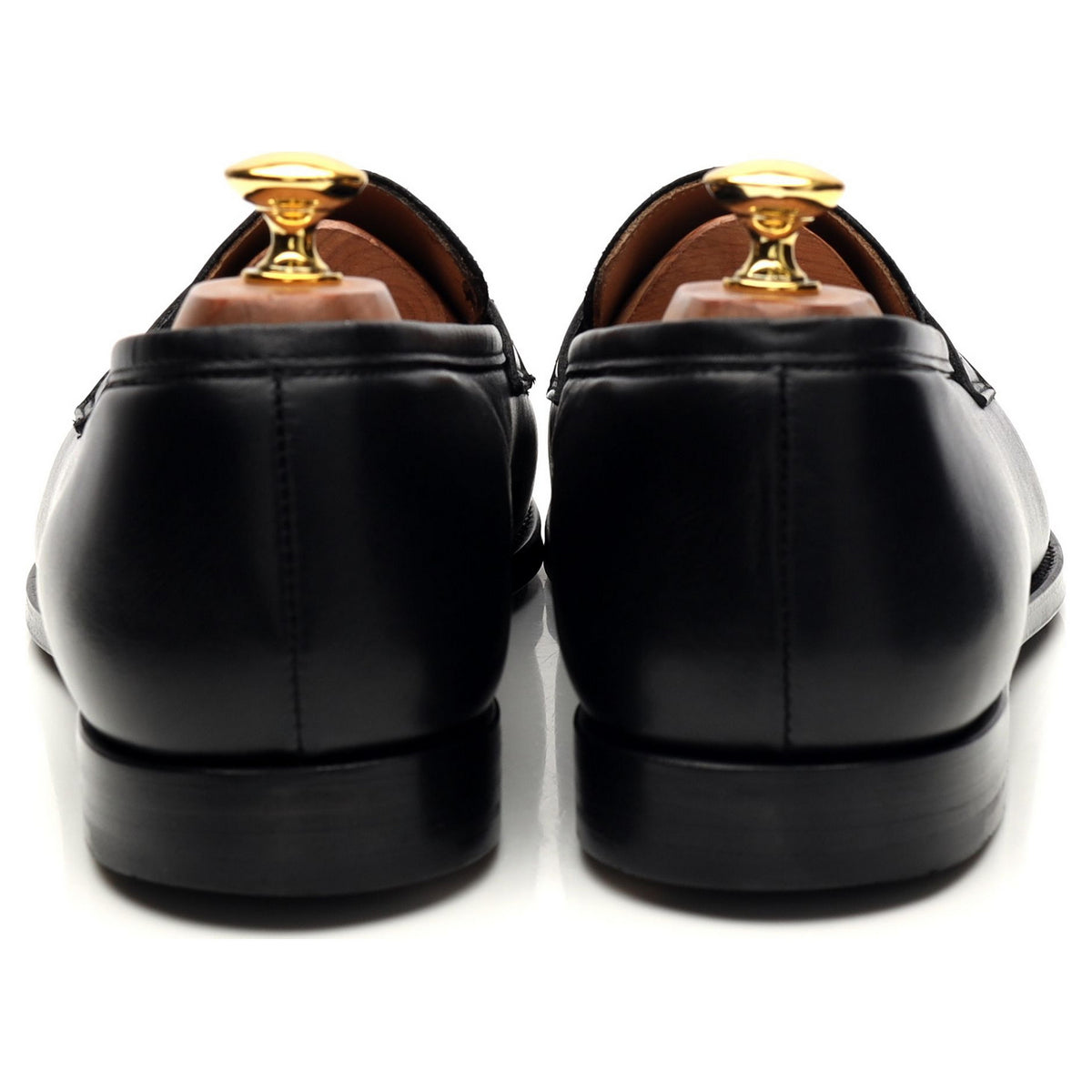 &#39;Grantham 2&#39; Black Leather Loafers UK 10 E