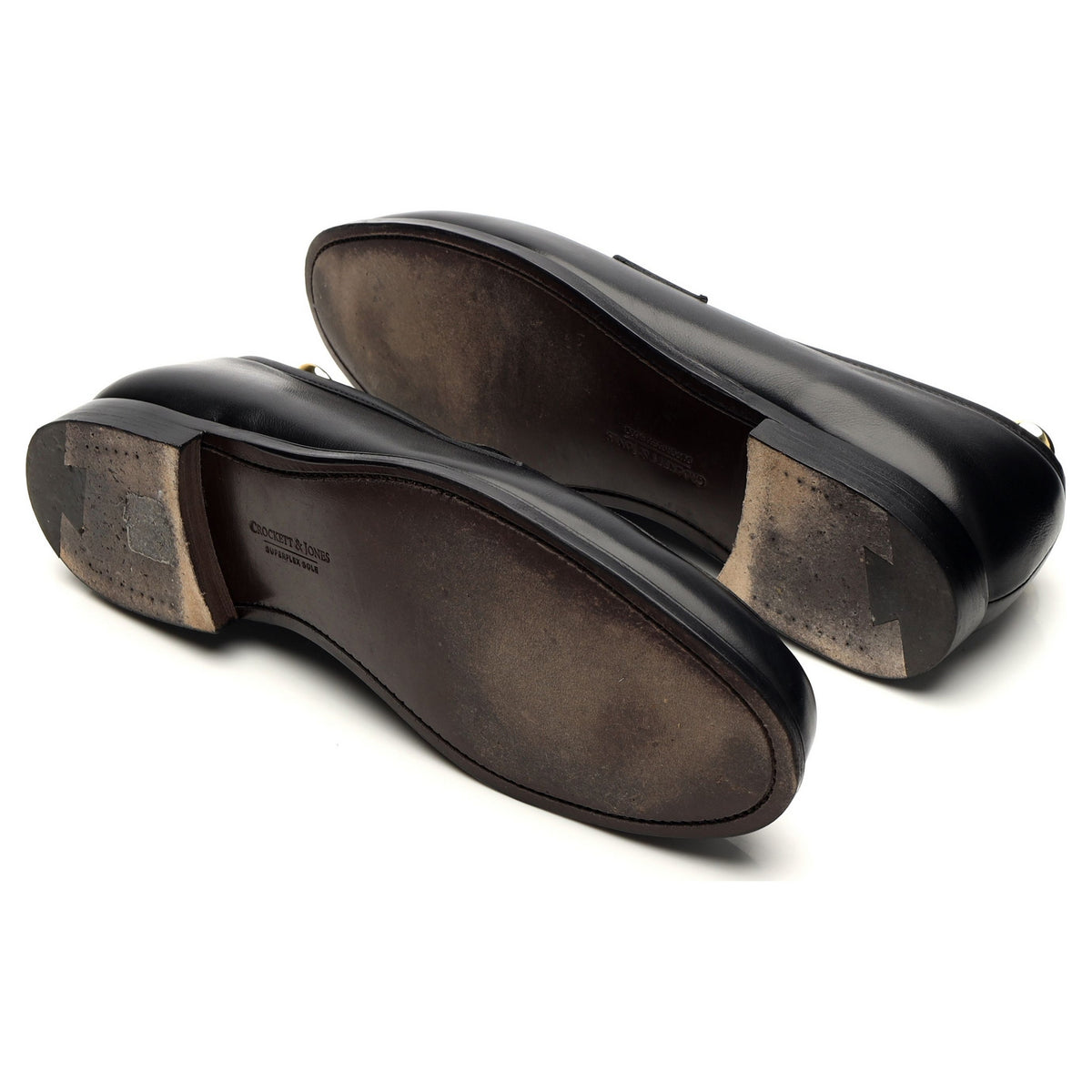 &#39;Grantham 2&#39; Black Leather Loafers UK 10 E