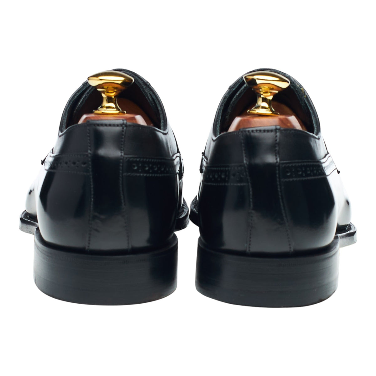 'Aldgate' Black Leather Derby Brogues UK 6 F
