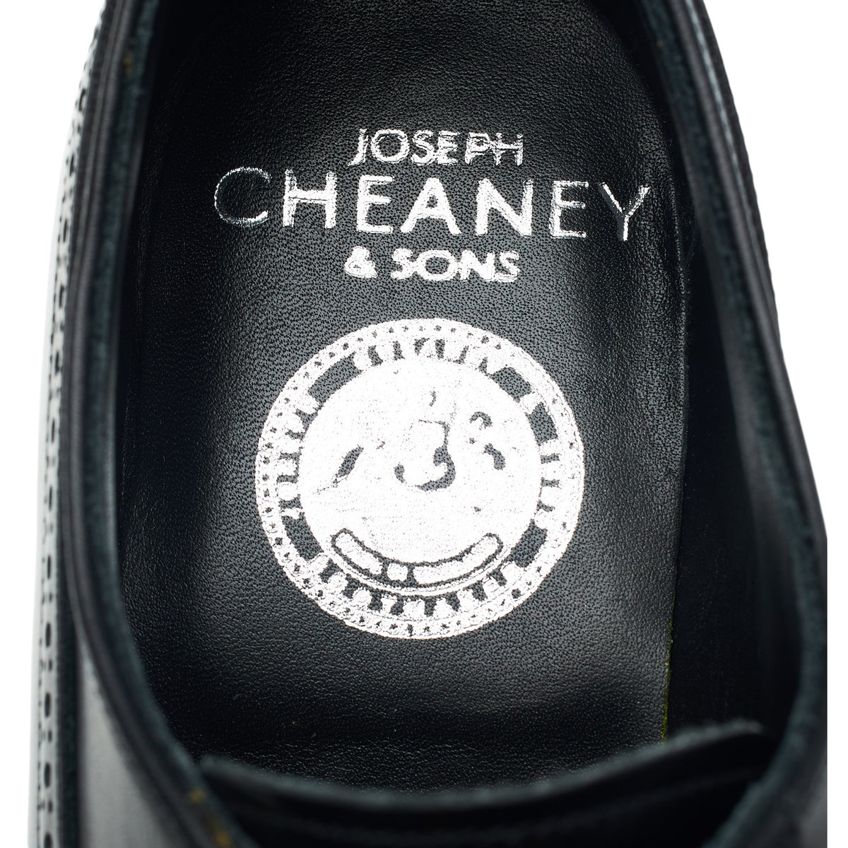 'Aldgate' Black Leather Derby Brogues UK 6 F