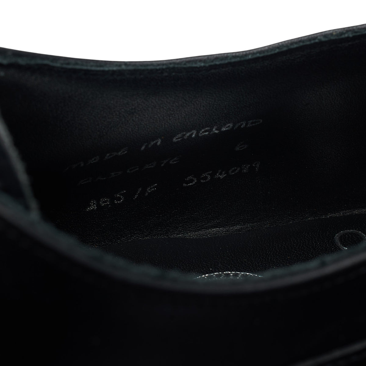 'Aldgate' Black Leather Derby Brogues UK 6 F