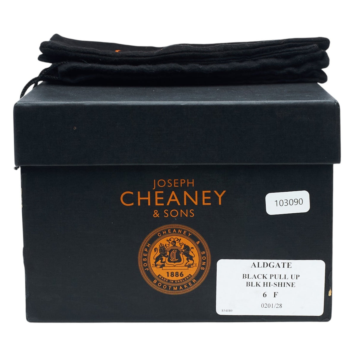 'Aldgate' Black Leather Derby Brogues UK 6 F