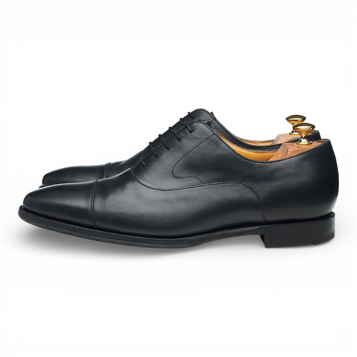 'Wright' Black Leather Oxford UK 10 FX