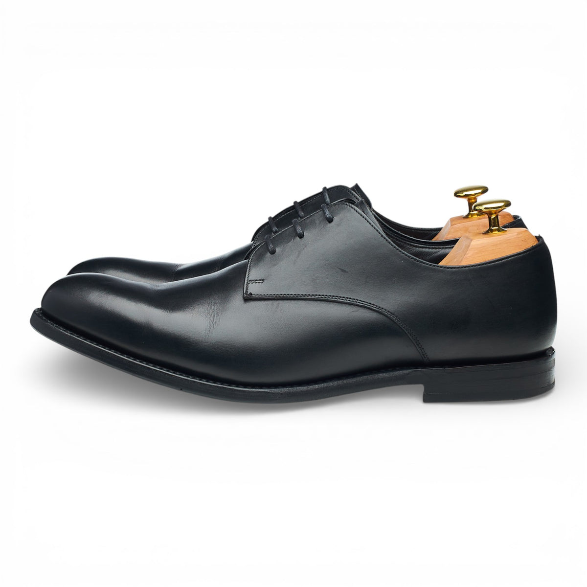 'Riches' Black Leather Derby UK 8.5 G