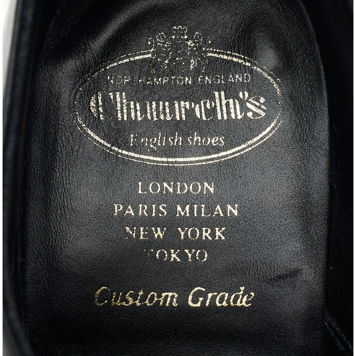 'Riches' Black Leather Derby UK 8.5 G