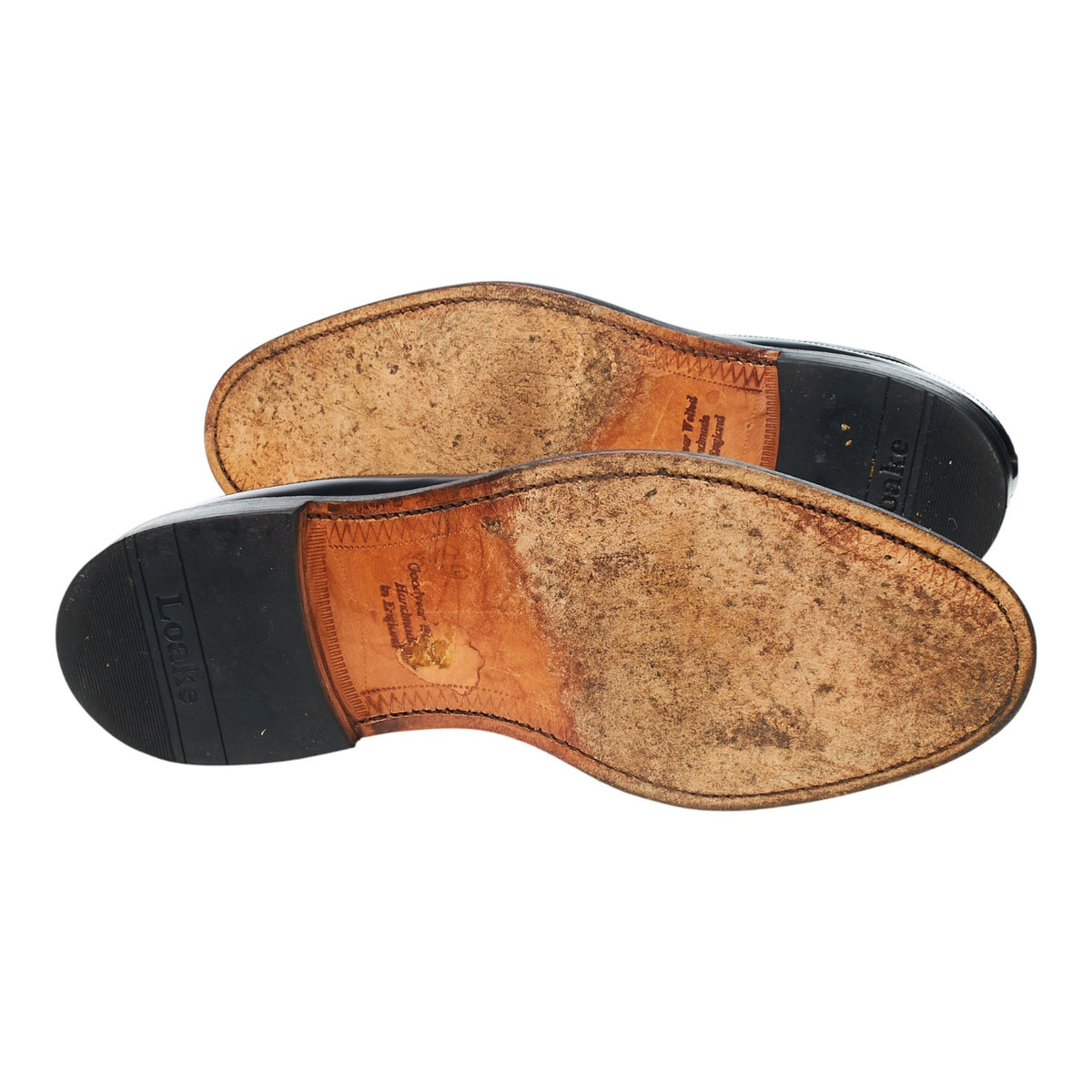 'Royal Brogue' Black Leather Derby Brogues UK 10.5 F