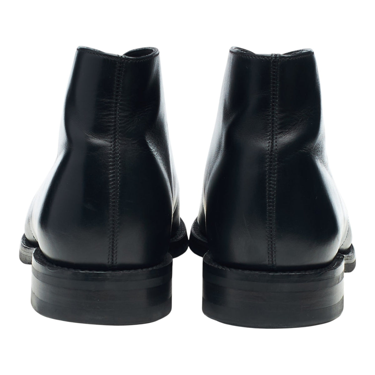 Herring 'Gosforth' Black Leather Chukka Boots UK 8 F