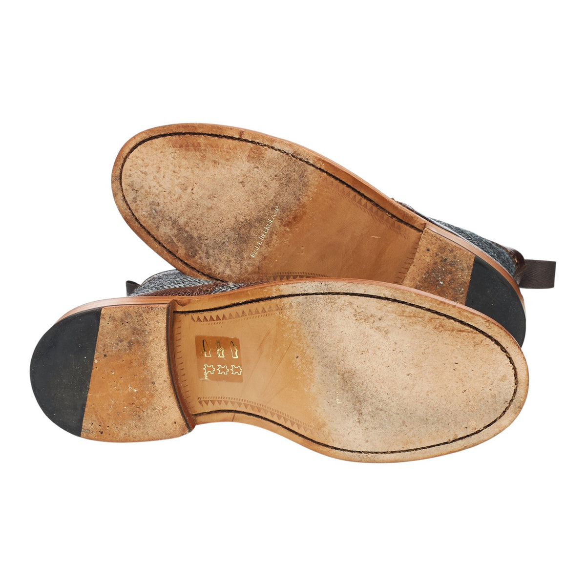 Mark McNairy '9945' Brown Grain Leather Boots Brogues UK 9