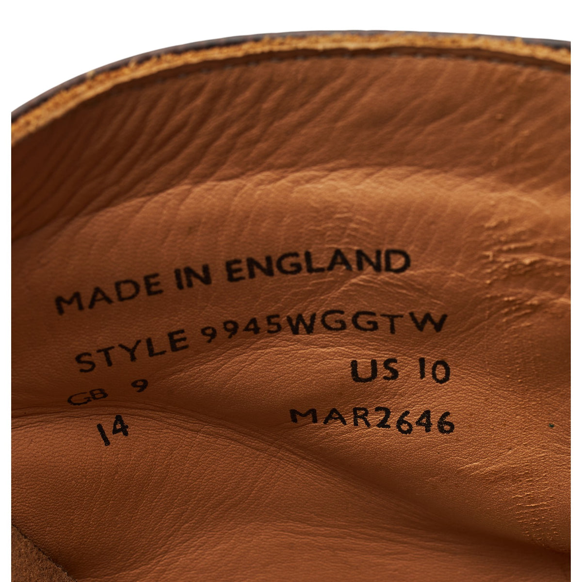 Mark McNairy '9945' Brown Grain Leather Boots Brogues UK 9