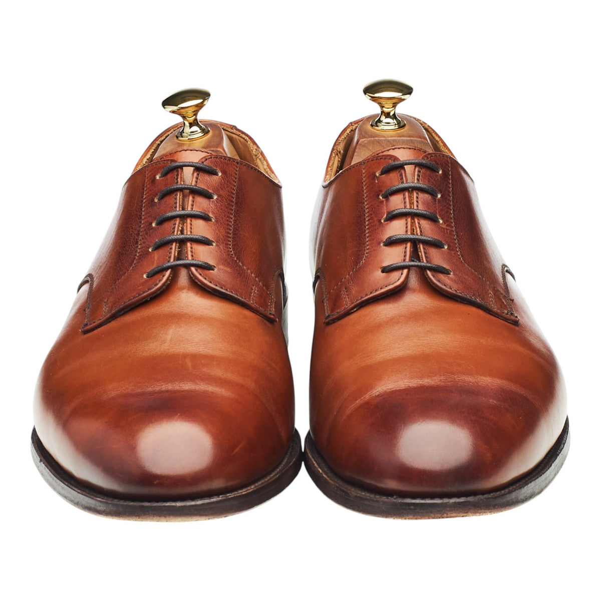 'Wiltshire' Tan Brown Leather Derby UK 10