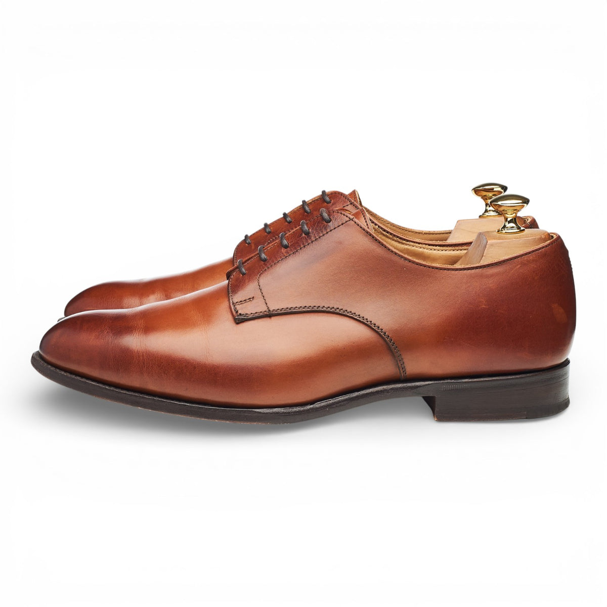 'Wiltshire' Tan Brown Leather Derby UK 10