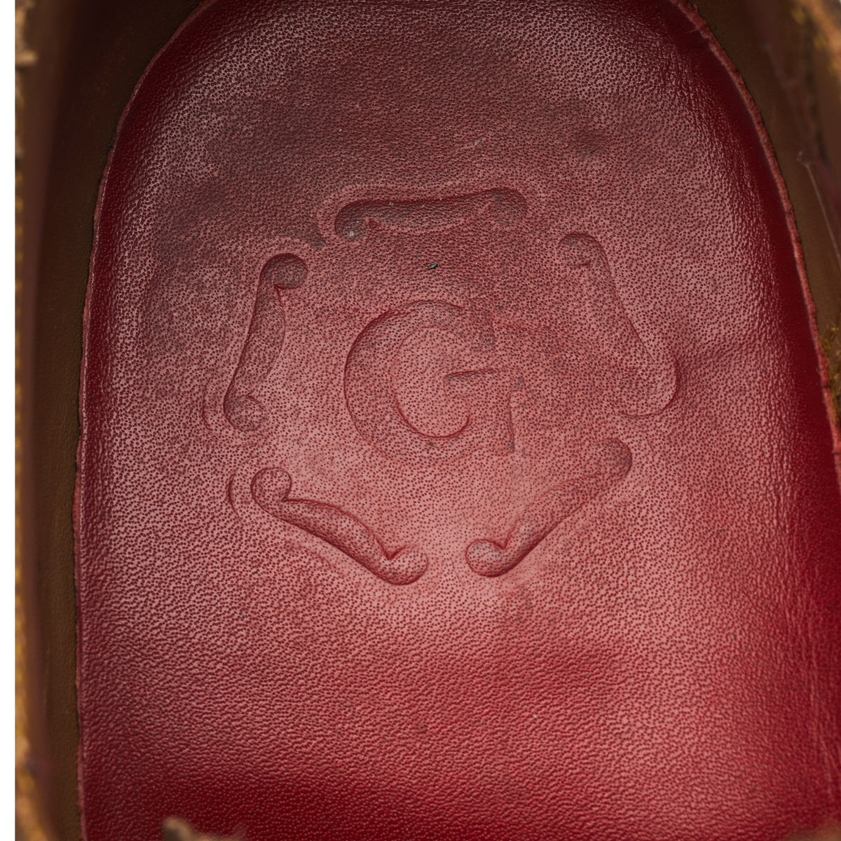 'Archie' Brown Grain Leather Derby Brogues UK 9 G