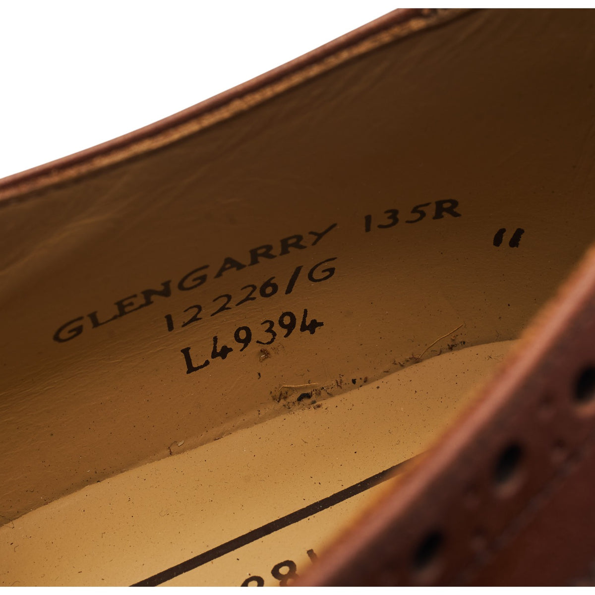 Hoggs of Fife 'Glengarry' Brown Leather Derby Brogues UK 11 G