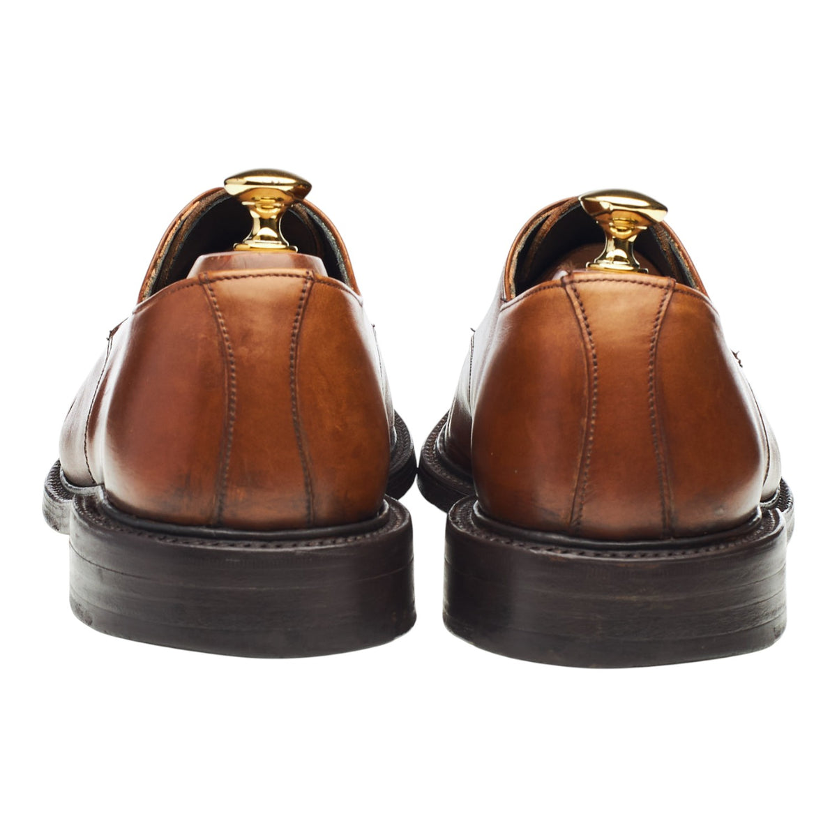 'Tough Times' Brown Leather Derby UK 10 F