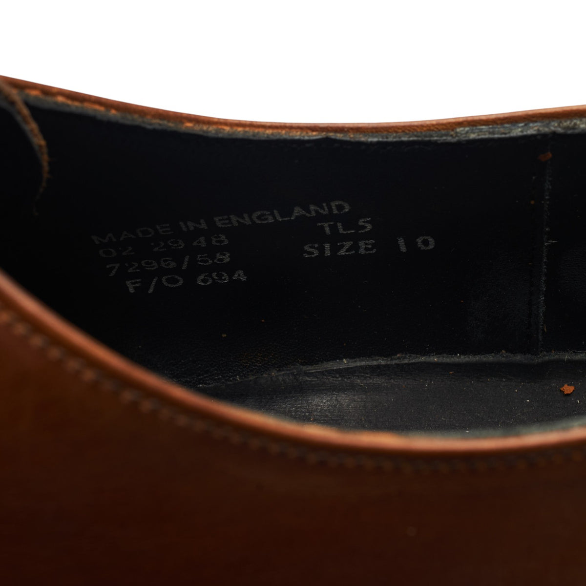 'Tough Times' Brown Leather Derby UK 10 F