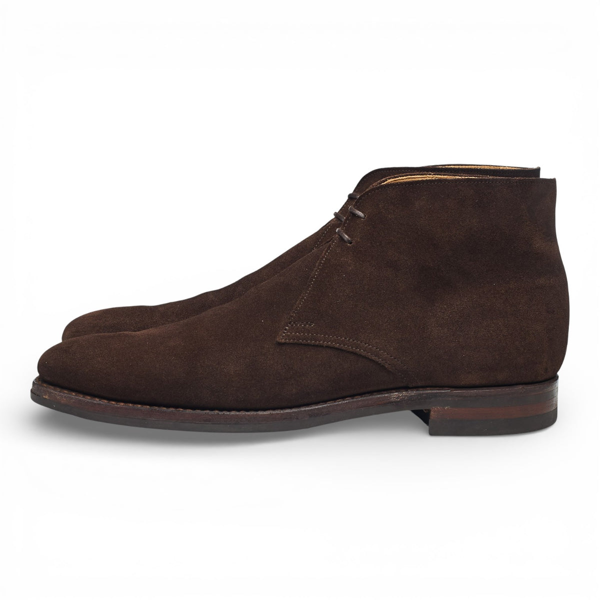 'Tetbury' Dark Brown Suede Chukka Boots UK 7 E