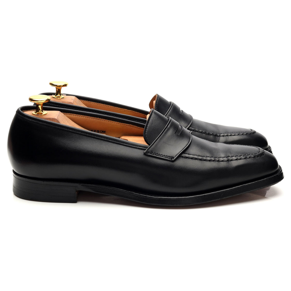 Women&#39;s &#39;Epsom&#39; Black Leather Loafers UK 8 C