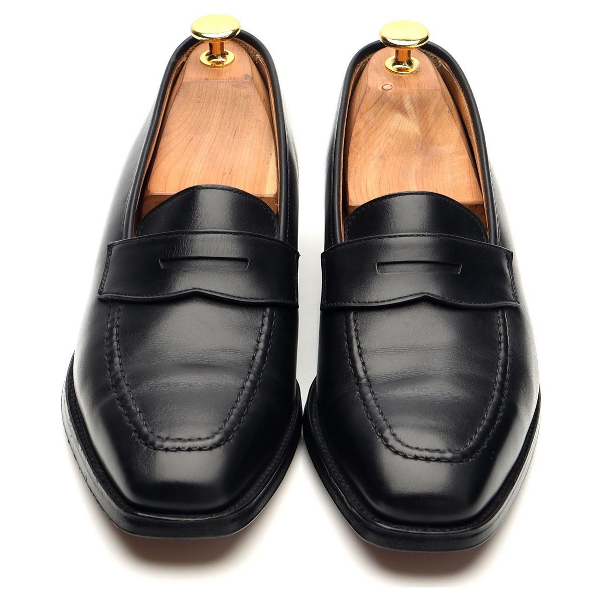 Women&#39;s &#39;Epsom&#39; Black Leather Loafers UK 8 C