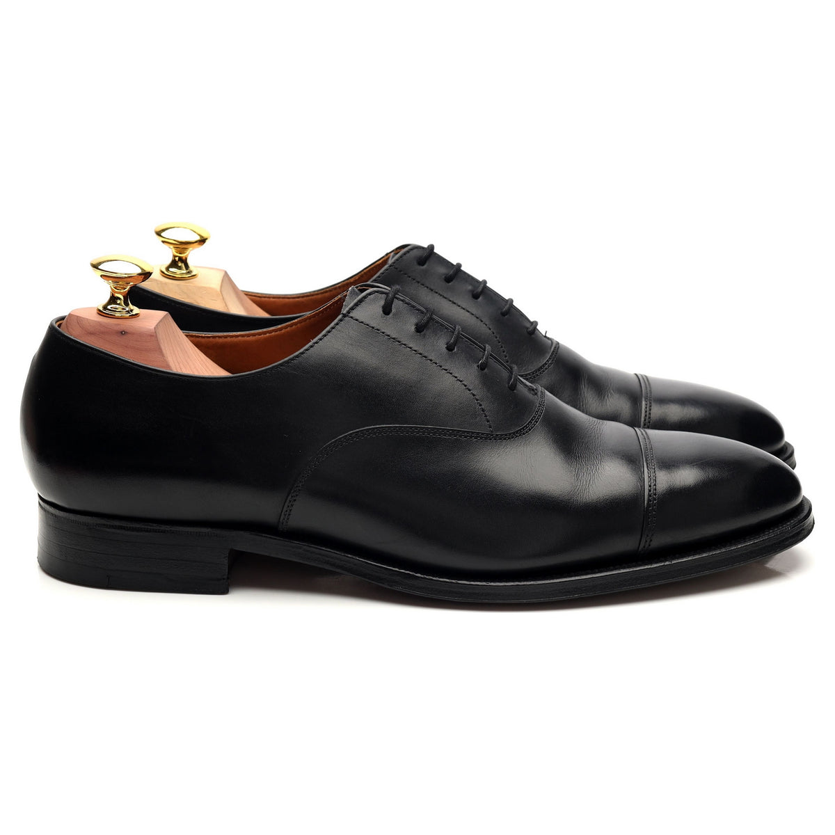 Shipton &amp; Heneage &#39;Fitzroy&#39; Black Leather Oxford UK 7.5 E