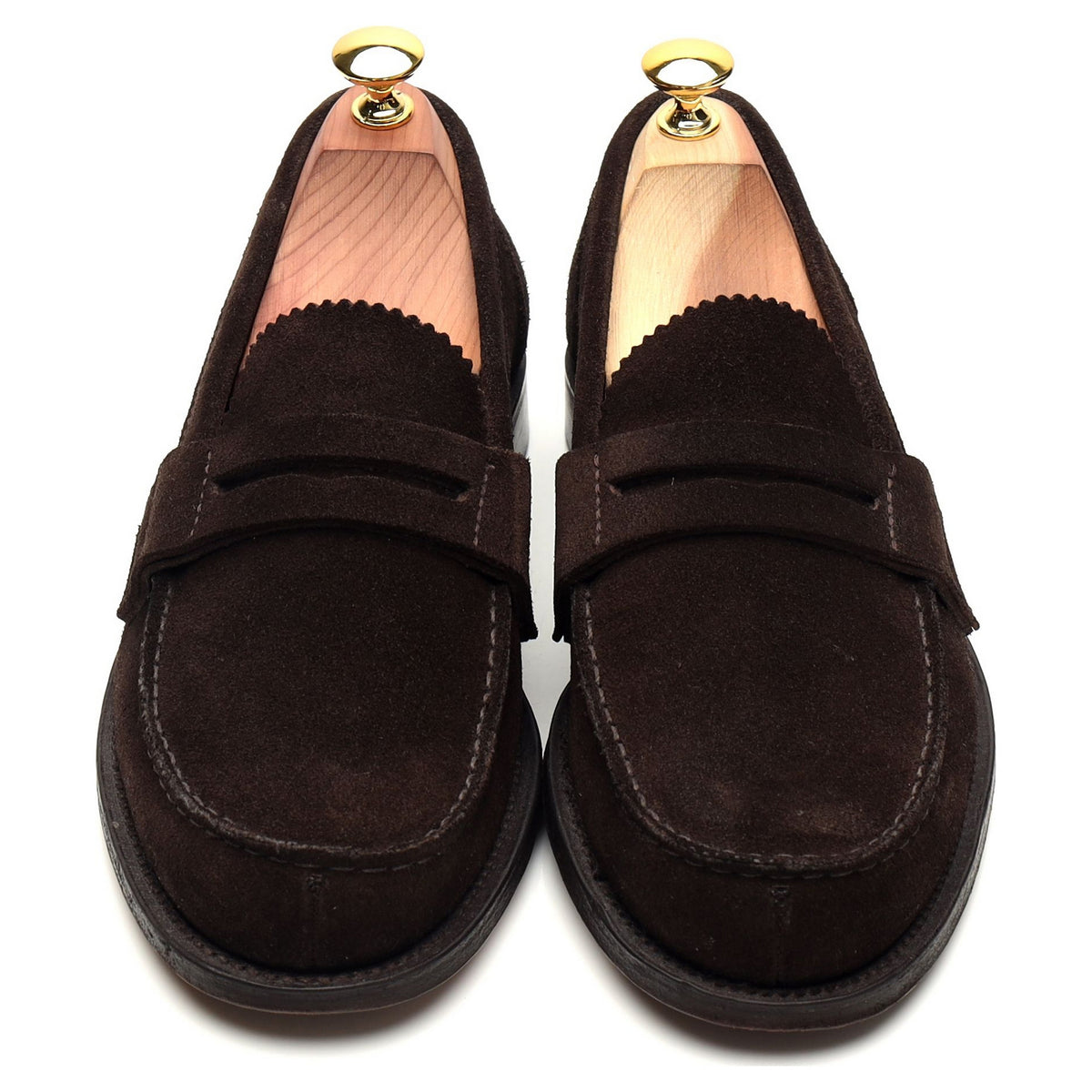 &#39;Arena&#39; Dark Brown Suede Loafers UK 7 G